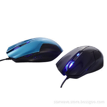 Hot-selling Large 6D Wired Optical Game Mouses with 1,200/1,600dpi Resolution